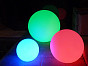Уличный шар-светильник 220V RGB Россия, материал 3D пластик, доп. фото 4